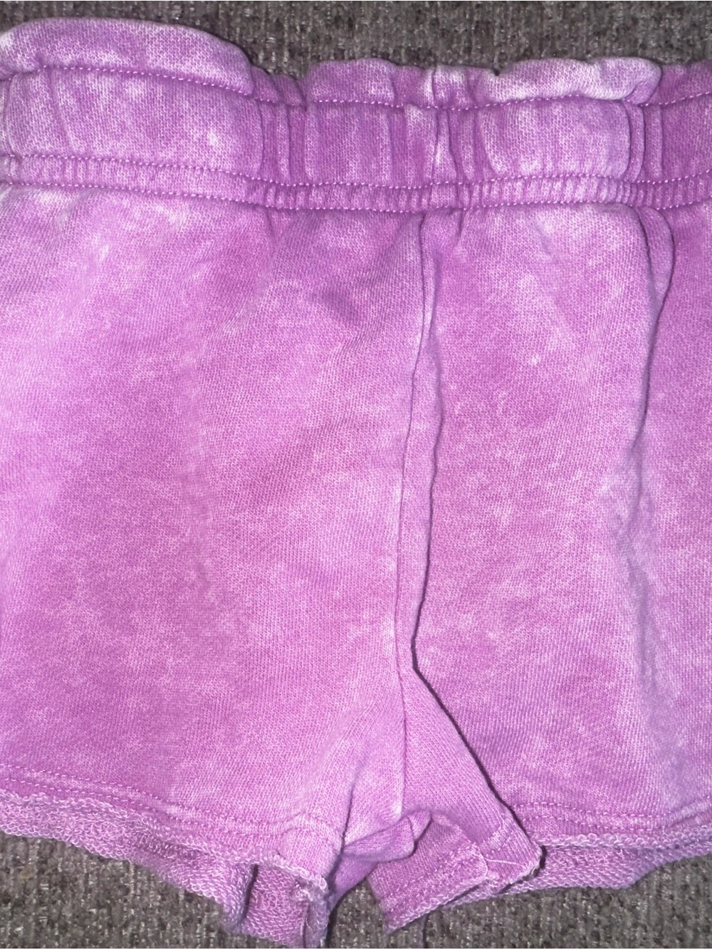 Girls Pink Tie-Dye Elastic Waist Shorts